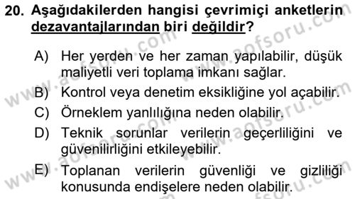 Medya Sosyolojisi Dersi 2024 - 2025 Yılı (Final) Dönem Sonu Sınav Soruları 20. Soru
