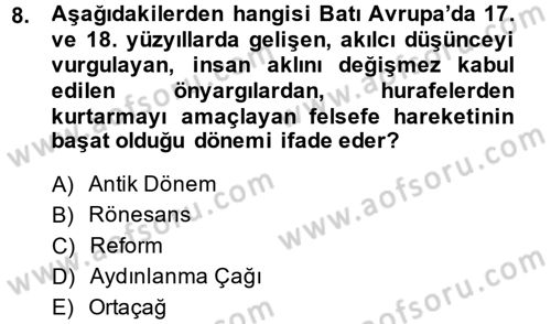 Hukuk Sosyolojisi Dersi 2014 - 2015 Yılı (Final) Dönem Sonu Sınav Soruları 8. Soru