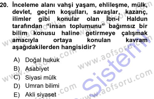 Hukuk Sosyolojisi Dersi 2015 - 2016 Yılı (Vize) Ara Sınav Soruları 20. Soru