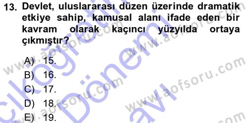 Hukuk Sosyolojisi Dersi 2015 - 2016 Yılı (Final) Dönem Sonu Sınav Soruları 13. Soru