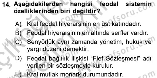 Hukuk Sosyolojisi Dersi 2016 - 2017 Yılı 3 Ders Sınav Soruları 14. Soru