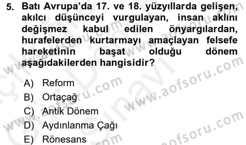 Hukuk Sosyolojisi Dersi 2016 - 2017 Yılı (Final) Dönem Sonu Sınav Soruları 5. Soru