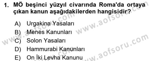 Hukuk Sosyolojisi Dersi 2017 - 2018 Yılı (Final) Dönem Sonu Sınav Soruları 1. Soru