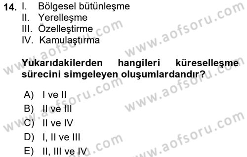 Hukuk Sosyolojisi Dersi 2017 - 2018 Yılı (Final) Dönem Sonu Sınav Soruları 14. Soru