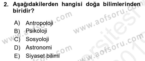 Hukuk Sosyolojisi Dersi 2018 - 2019 Yılı (Final) Dönem Sonu Sınav Soruları 2. Soru