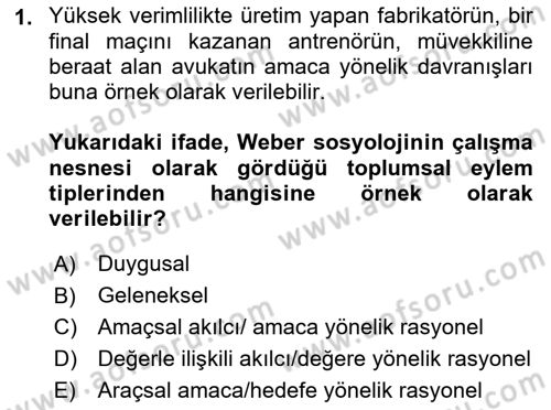 Hukuk Sosyolojisi Dersi 2018 - 2019 Yılı Yaz Okulu Sınav Soruları 1. Soru