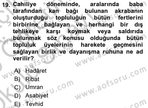 Hukuk Sosyolojisi Dersi 2018 - 2019 Yılı Yaz Okulu Sınav Soruları 19. Soru