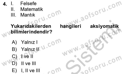 Hukuk Sosyolojisi Dersi 2018 - 2019 Yılı Yaz Okulu Sınav Soruları 4. Soru