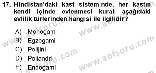 Hukuk Sosyolojisi Dersi 2019 - 2020 Yılı (Final) Dönem Sonu Sınav Soruları 17. Soru
