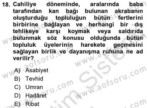 Hukuk Sosyolojisi Dersi 2019 - 2020 Yılı (Final) Dönem Sonu Sınav Soruları 18. Soru