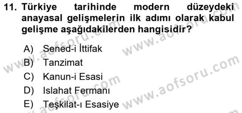 Hukuk Sosyolojisi Dersi 2020 - 2021 Yılı Yaz Okulu Sınav Soruları 11. Soru