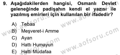 Hukuk Sosyolojisi Dersi 2020 - 2021 Yılı Yaz Okulu Sınav Soruları 9. Soru