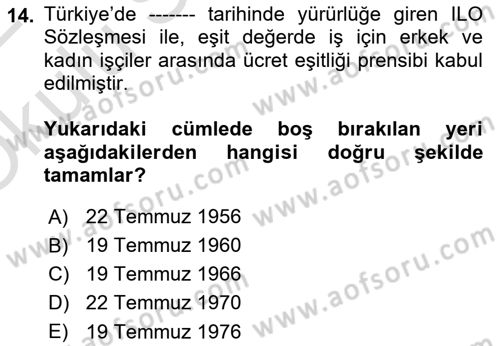 Hukuk Sosyolojisi Dersi 2021 - 2022 Yılı Yaz Okulu Sınav Soruları 14. Soru