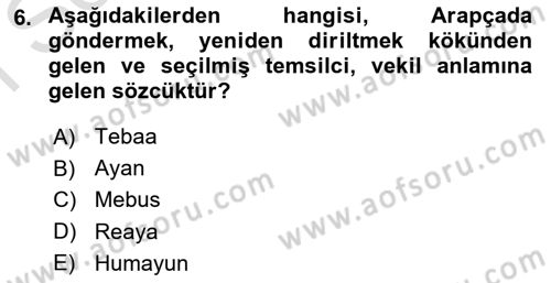 Hukuk Sosyolojisi Dersi 2022 - 2023 Yılı (Final) Dönem Sonu Sınav Soruları 6. Soru