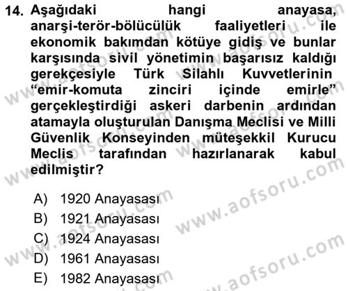 Hukuk Sosyolojisi Dersi 2022 - 2023 Yılı Yaz Okulu Sınav Soruları 14. Soru