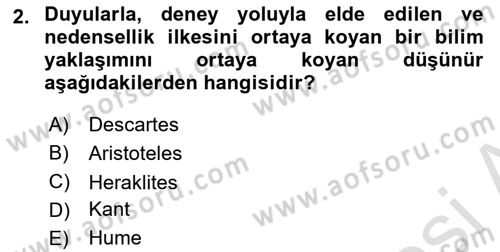 Hukuk Sosyolojisi Dersi Ara Sınavı Deneme Sınav Soruları 2. Soru