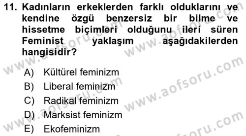 Hukuk Sosyolojisi Dersi 2024 - 2025 Yılı (Final) Dönem Sonu Sınav Soruları 11. Soru