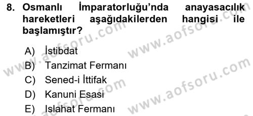 Hukuk Sosyolojisi Dersi 2024 - 2025 Yılı (Final) Dönem Sonu Sınav Soruları 8. Soru