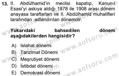 Hukuk Sosyolojisi Dersi 2024 - 2025 Yılı Yaz Okulu Sınav Soruları 13. Soru