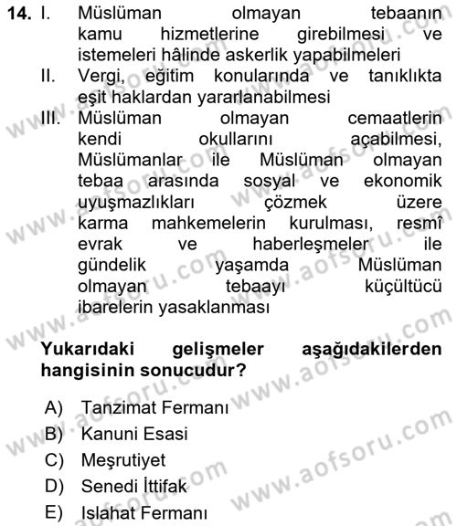Hukuk Sosyolojisi Dersi 2024 - 2025 Yılı Yaz Okulu Sınav Soruları 14. Soru