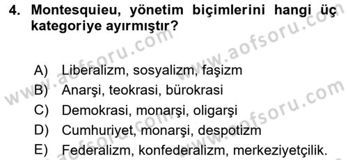 Hukuk Sosyolojisi Dersi 2025 - 2026 Yılı Yaz Okulu Sınav Soruları 4. Soru