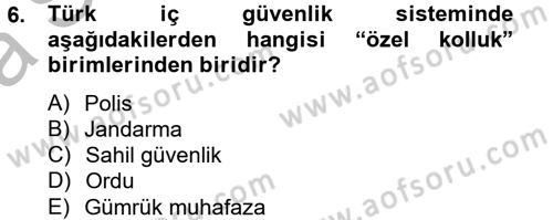 Suç Sosyolojisi Dersi 2012 - 2013 Yılı (Vize) Ara Sınav Soruları 6. Soru