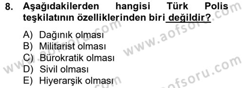 Suç Sosyolojisi Dersi 2012 - 2013 Yılı (Vize) Ara Sınav Soruları 8. Soru