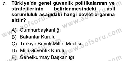 Suç Sosyolojisi Dersi 2013 - 2014 Yılı (Vize) Ara Sınav Soruları 7. Soru