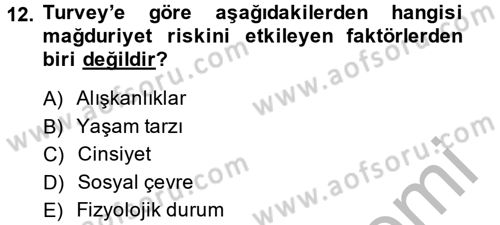 Suç Sosyolojisi Dersi 2013 - 2014 Yılı (Final) Dönem Sonu Sınav Soruları 12. Soru