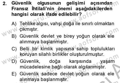 Suç Sosyolojisi Dersi 2014 - 2015 Yılı (Final) Dönem Sonu Sınav Soruları 2. Soru