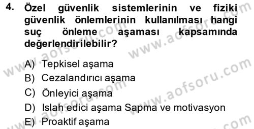 Suç Sosyolojisi Dersi 2014 - 2015 Yılı (Final) Dönem Sonu Sınav Soruları 4. Soru