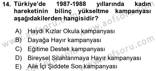 Suç Sosyolojisi Dersi 2015 - 2016 Yılı (Vize) Ara Sınav Soruları 14. Soru