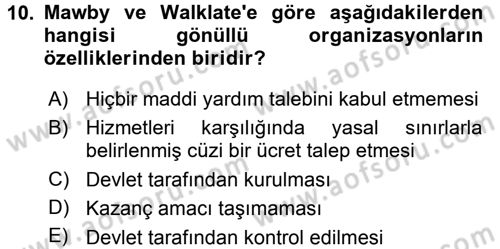 Suç Sosyolojisi Dersi 2015 - 2016 Yılı (Final) Dönem Sonu Sınav Soruları 10. Soru