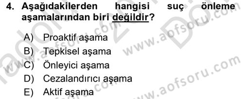 Suç Sosyolojisi Dersi 2015 - 2016 Yılı (Final) Dönem Sonu Sınav Soruları 4. Soru