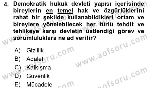 Suç Sosyolojisi Dersi 2015 - 2016 Yılı Tek Ders Sınav Soruları 4. Soru