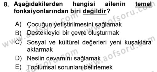 Suç Sosyolojisi Dersi 2015 - 2016 Yılı Tek Ders Sınav Soruları 8. Soru