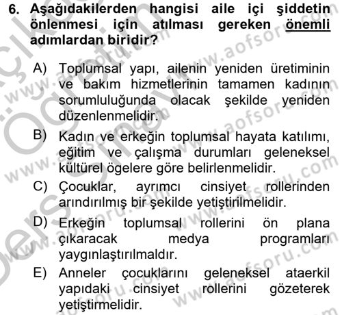 Suç Sosyolojisi Dersi 2016 - 2017 Yılı 3 Ders Sınav Soruları 6. Soru