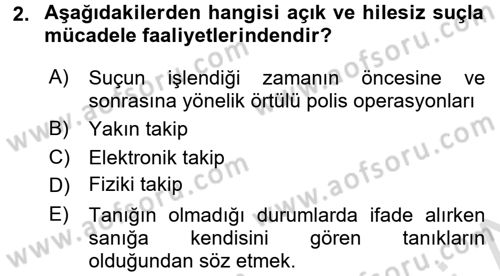 Suç Sosyolojisi Dersi 2016 - 2017 Yılı (Final) Dönem Sonu Sınav Soruları 2. Soru