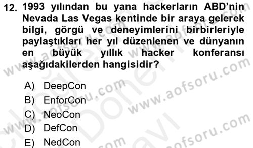Suç Sosyolojisi Dersi 2017 - 2018 Yılı (Final) Dönem Sonu Sınav Soruları 12. Soru