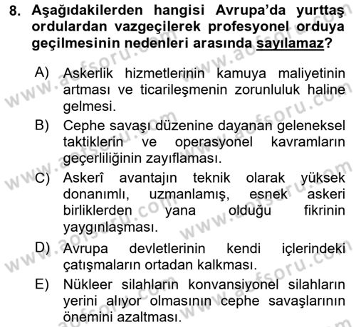 Suç Sosyolojisi Dersi 2018 - 2019 Yılı 3 Ders Sınav Soruları 8. Soru
