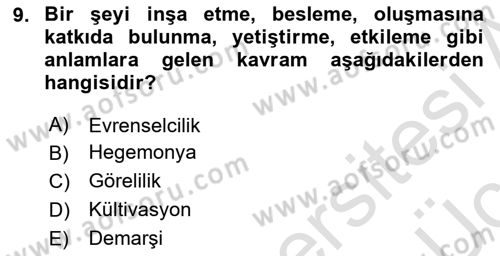 Suç Sosyolojisi Dersi 2018 - 2019 Yılı 3 Ders Sınav Soruları 9. Soru