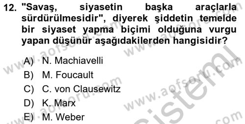 Suç Sosyolojisi Dersi 2018 - 2019 Yılı Yaz Okulu Sınav Soruları 12. Soru