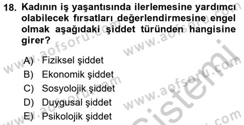 Suç Sosyolojisi Dersi 2018 - 2019 Yılı Yaz Okulu Sınav Soruları 18. Soru