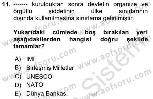 Suç Sosyolojisi Dersi 2023 - 2024 Yılı Yaz Okulu Sınav Soruları 11. Soru