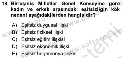 Suç Sosyolojisi Dersi 2023 - 2024 Yılı Yaz Okulu Sınav Soruları 18. Soru