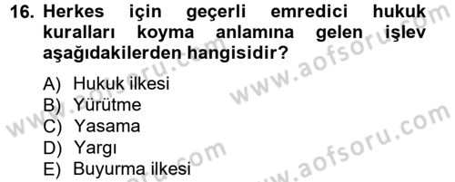 Türkiye´nin Toplumsal Yapısı Dersi 2012 - 2013 Yılı (Final) Dönem Sonu Sınav Soruları 16. Soru