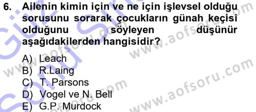 Türkiye´nin Toplumsal Yapısı Dersi 2012 - 2013 Yılı (Final) Dönem Sonu Sınav Soruları 6. Soru