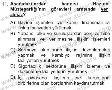 Türkiye´nin Toplumsal Yapısı Dersi 2012 - 2013 Yılı Tek Ders Sınav Soruları 11. Soru