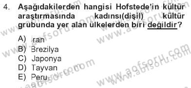 Türkiye´nin Toplumsal Yapısı Dersi 2012 - 2013 Yılı Tek Ders Sınav Soruları 4. Soru