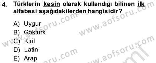 Türkiye´nin Toplumsal Yapısı Dersi 2013 - 2014 Yılı Tek Ders Sınav Soruları 4. Soru
